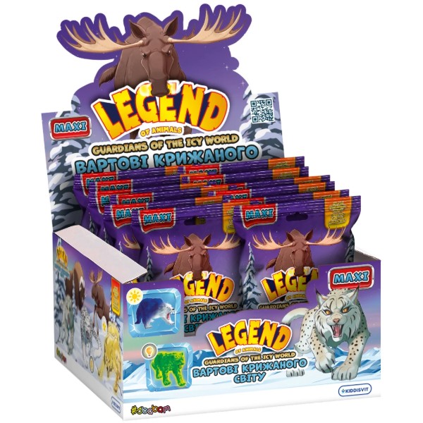 Фото - Стретч-антистресс #sbabam LEGEND OF ANIMALS МАКСИ - СТРАЖИ ЛЕДЯНОГО МИРА 10 шт. (67/CN24-CDU)